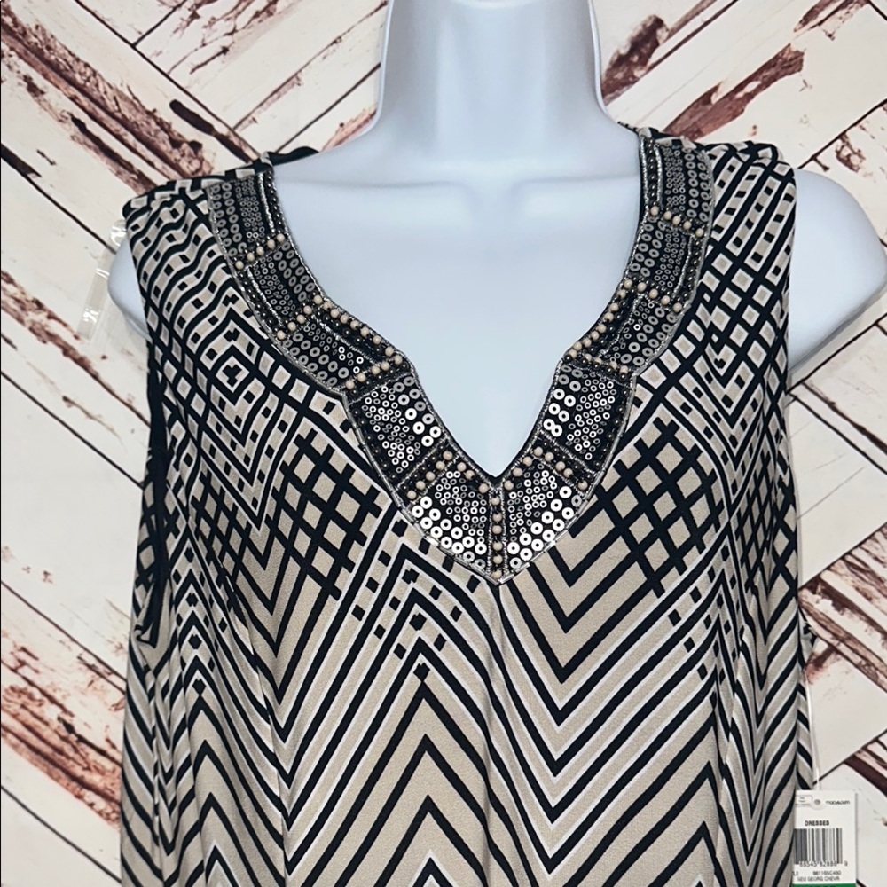 NWT gorgeous beaded JM collection Midi Dress